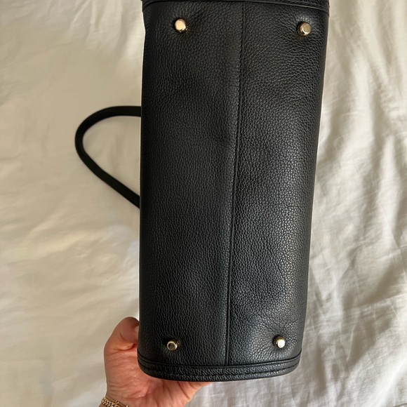 COACH Elegant Black Leather Handbag Vintage - Picture 9 of 11